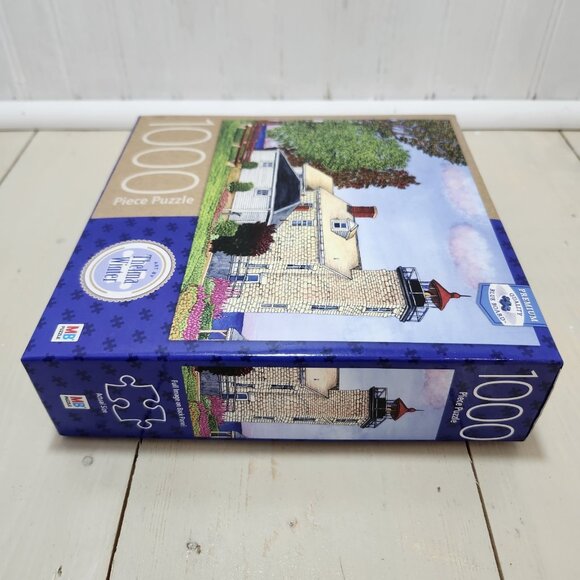 MB Puzzle Original Thelma Winter Art Lighthouse Interlock 1000‎ Piece NEW - Picture 6 of 10